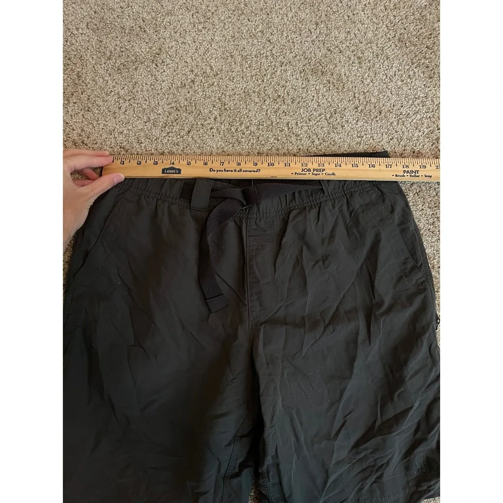 The North Face Mens Shorts Large Black FlashDry Belted Hiking Cargo 9
